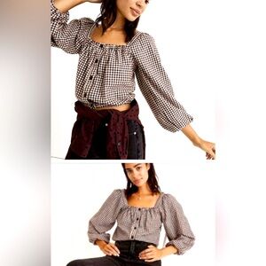 Madewell gingham top